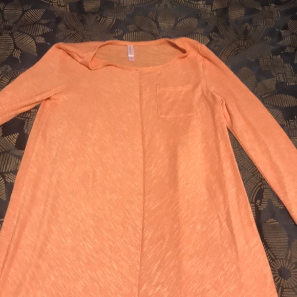 Coral long sleeve swing dress for girls - Picture 1 of 3
